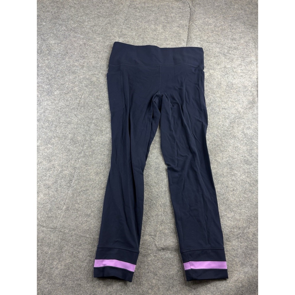 Athleta Women's Salutation Stash 7/8 Tight XL Blue Purple Inseam 26" Athletic